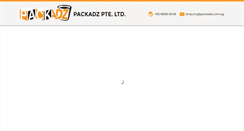 Desktop Screenshot of packadz.com.sg