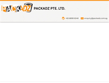 Tablet Screenshot of packadz.com.sg